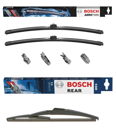 Windscreen Wipers Bosch Aerotwin Plus & Bosch Rear Screen - Triple Pack