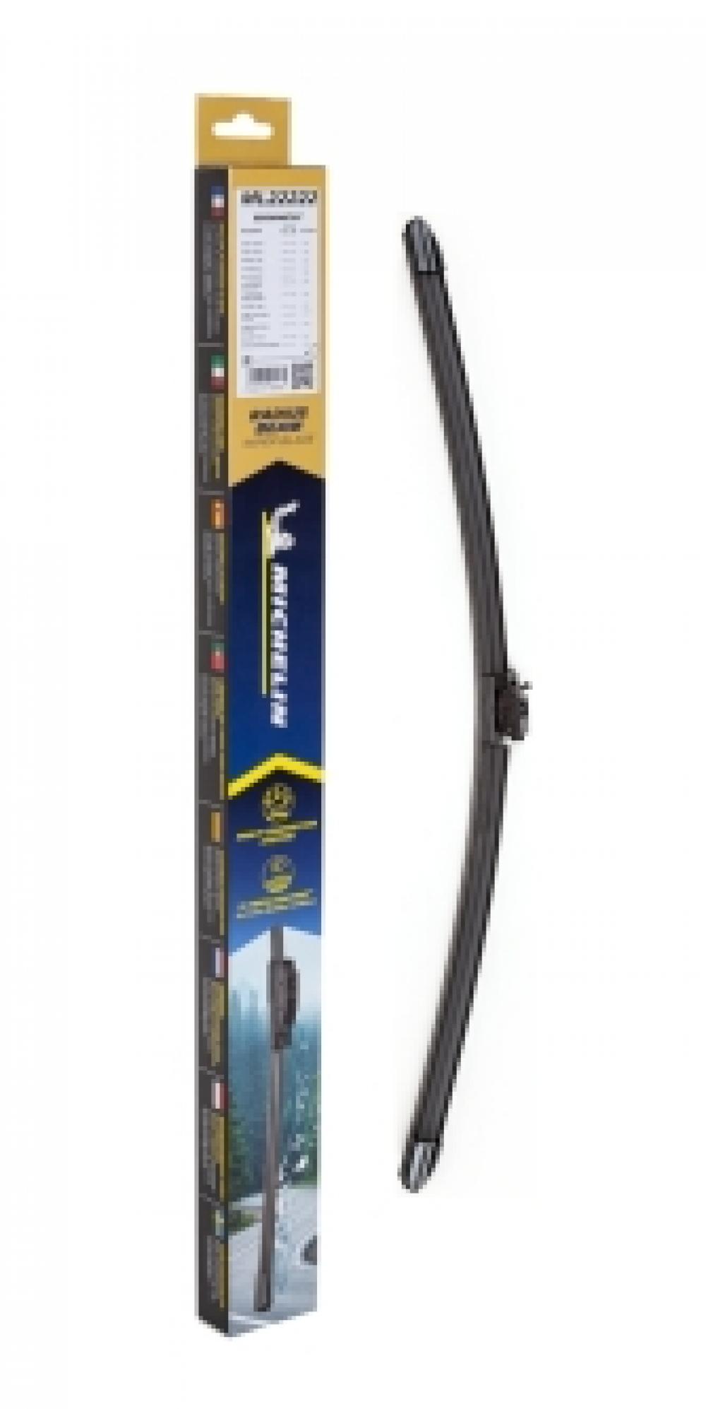 Michelin 22 + 20 Inch Frameless Wiper Blades – 25-220 25-200, Front Pair, 1-Year Warranty
