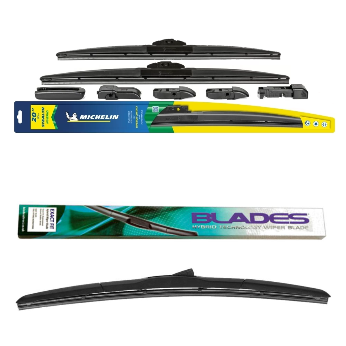 Michelin Stealth and Blades Hybrid Triple Pack Windscreen Wipers