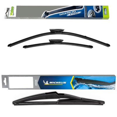 Valeo Silencio X.TRM and Michelin Rear Screen - Triple Pack