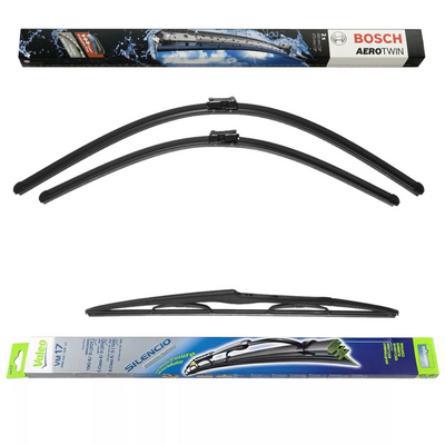 Bosch Aerotwin and Valeo Silencio Rear - Triple Pack