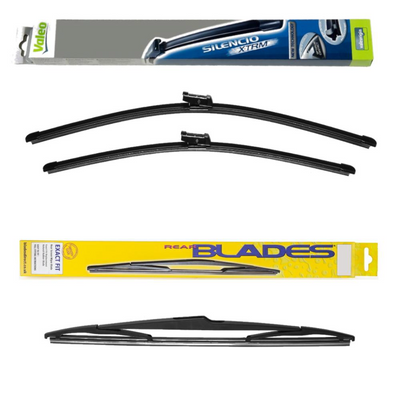 Valeo Silencio AquaBlade and Blades Rear Screen - Triple Pack