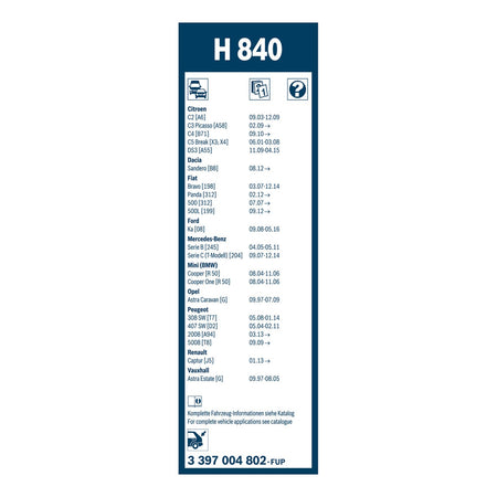 Bosch Rear Screen