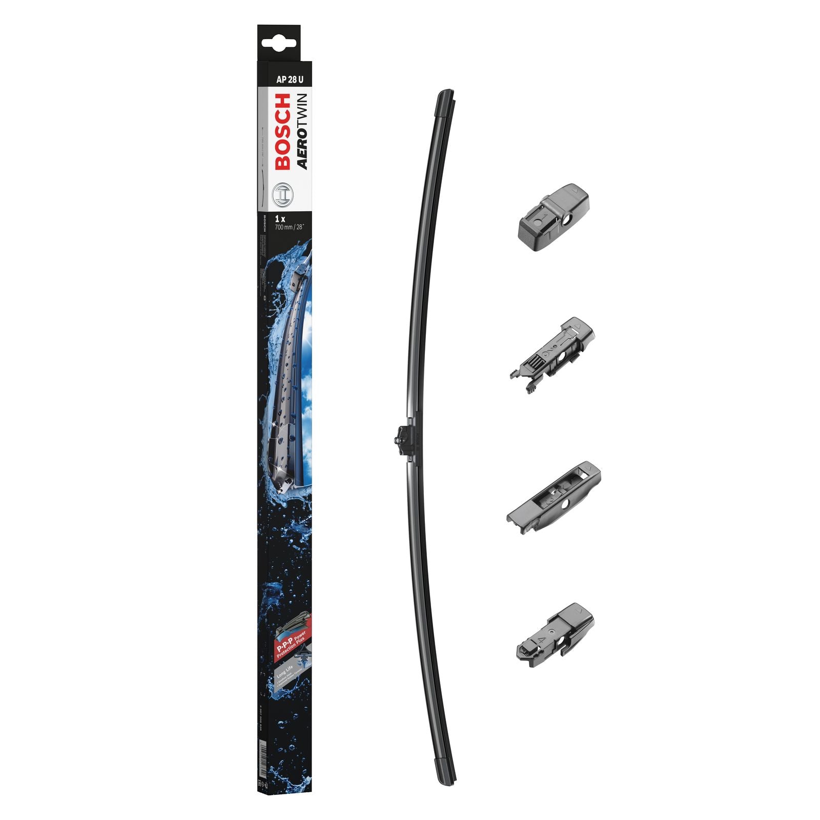Pair Of Front Windshield Wiper Blades For Mercedes-Benz Vito 2006-2013 (Model 2826)