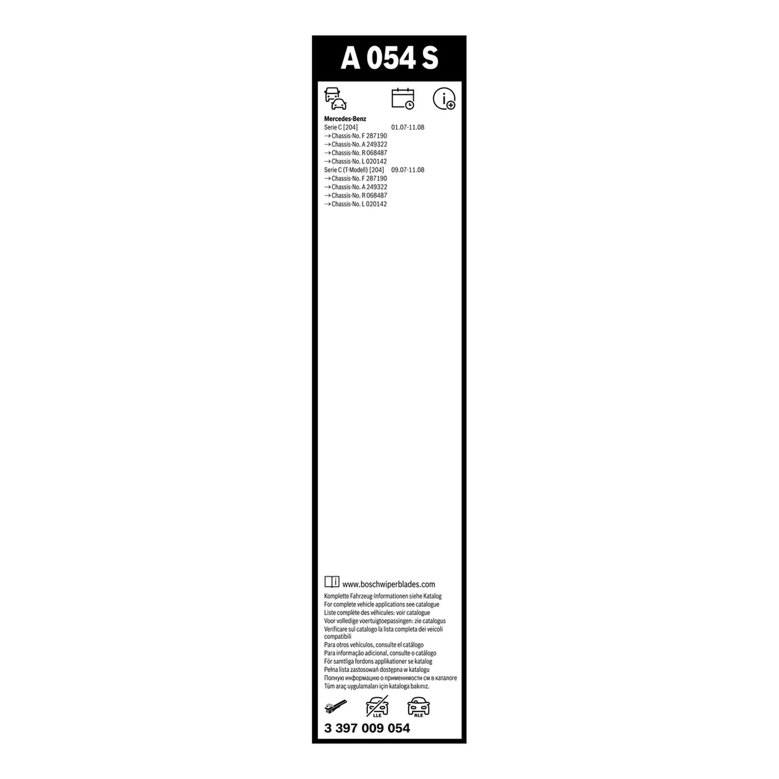 A054S Bosch Aerotwin Twin Pack | Windscreen Wipers