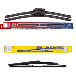 Windscreen Wipers Aerowiper & Blades Rear Screen - Triple Pack