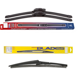 Windscreen Wipers Aerowiper & Blades Rear Screen - Triple Pack