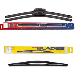 Windscreen Wipers Aerowiper & Blades Rear Screen - Triple Pack