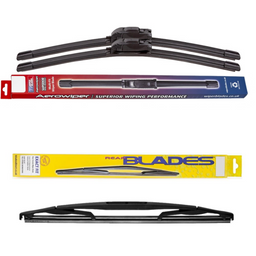 Windscreen Wipers Aerowiper & Blades Rear Screen - Triple Pack