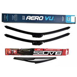 Aero VU Wiper Blade & Blades Rear Screen - Triple Pack