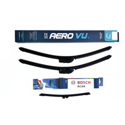 Aero VU Wiper Blade & Bosch Rear Screen - Triple Pack