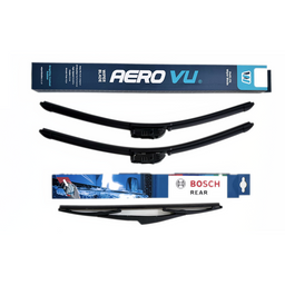 Aero VU Wiper Blade & Bosch Rear Screen - Triple Pack