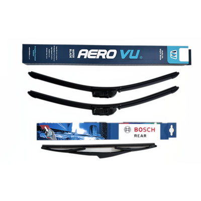 Aero VU Wiper Blade & Bosch Rear Screen - Triple Pack