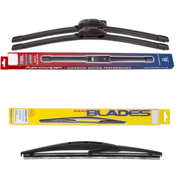 Windscreen Wipers Aerowiper & Blades Rear Screen - Triple Pack