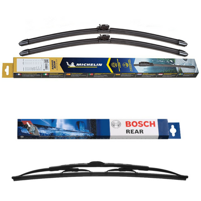 Michelin Radius Beam and Bosch Rear Screen - Triple Pack