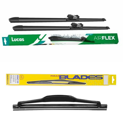 Lucas AIRFLEX Direct Fit and Blades Rear Screen - Triple Pack