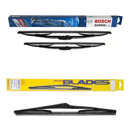 Bosch Super Plus and Blades Rear Screen - Triple Pack