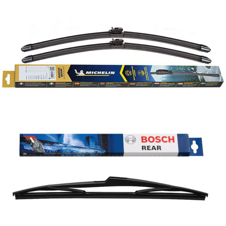 Michelin Radius Beam and Bosch Rear Screen - Triple Pack