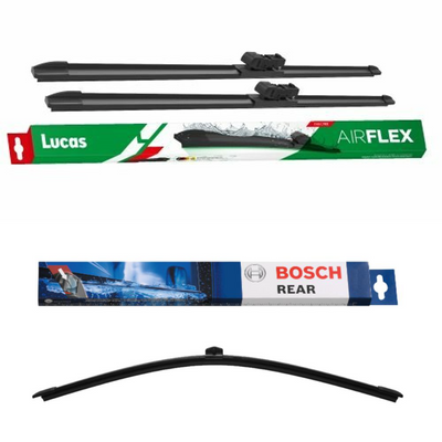 Lucas AIRFLEX Direct Fit and Bosch Rear Screen - Triple Pack