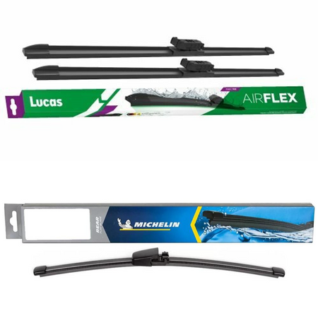 Lucas AIRFLEX Direct Fit and Michelin Rear Screen - Triple Pack