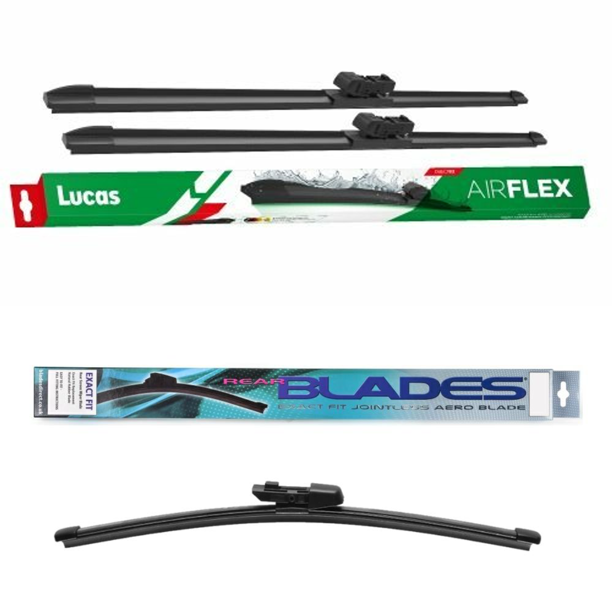 Iguana Front Wiper Blades For Seat Ibiza MK3 MK4 (1993-2006) – J-Hook – Standard Type