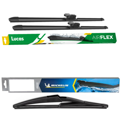 Lucas AIRFLEX Direct Fit and Michelin Rear Screen - Triple Pack