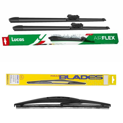 Lucas AIRFLEX Direct Fit and Blades Rear Screen - Triple Pack