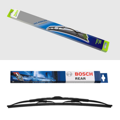 Valeo Silencio Conventional Blades and Bosch Rear Screen - Triple Pack