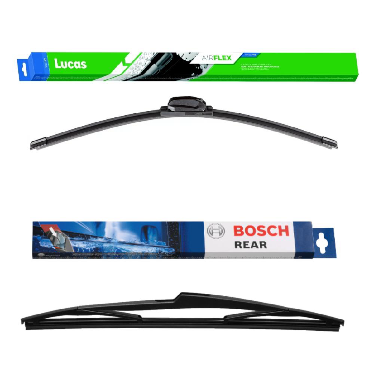 Lucas AIRFLEX Retrofit and Bosch Rear Screen - Triple Pack | Windscreen ...