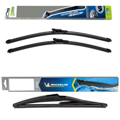 Valeo Silencio X.TRM and Michelin Rear Screen - Triple Pack