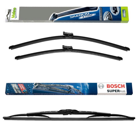 Valeo Silencio AquaBlade and Bosch Super Plus - Triple Pack