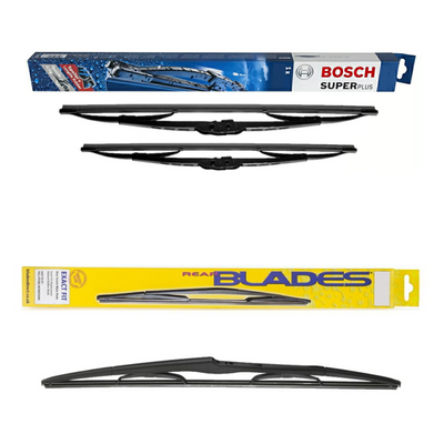 Bosch Super Plus and Blades Rear Screen - Triple Pack