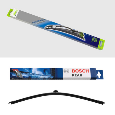 Valeo Silencio Conventional Blades and Bosch Rear Screen - Triple Pack
