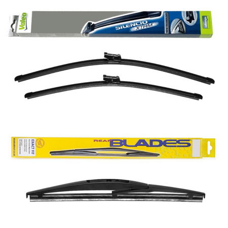 Valeo Silencio AquaBlade and Blades Rear Screen - Triple Pack