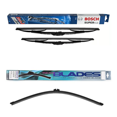 Bosch Super Plus and Blades Rear Screen - Triple Pack