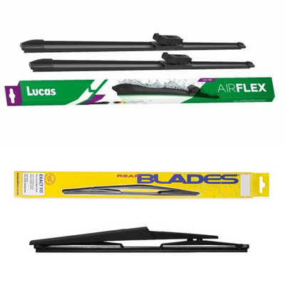 Lucas AIRFLEX Direct Fit and Blades Rear Screen - Triple Pack